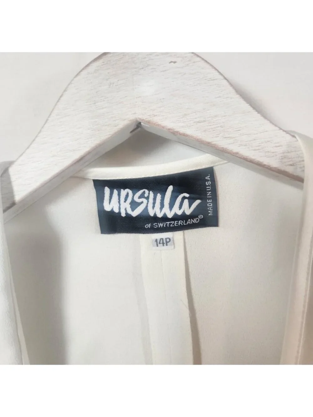 Ursula of Switzerland White Evening Jacket 14P Frog Closure Embroidered‎ Formal